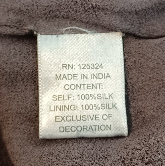 Haute Hippie 100% Silk Funky Boho Metal Embroidered Blouse - Picture 11 of 13